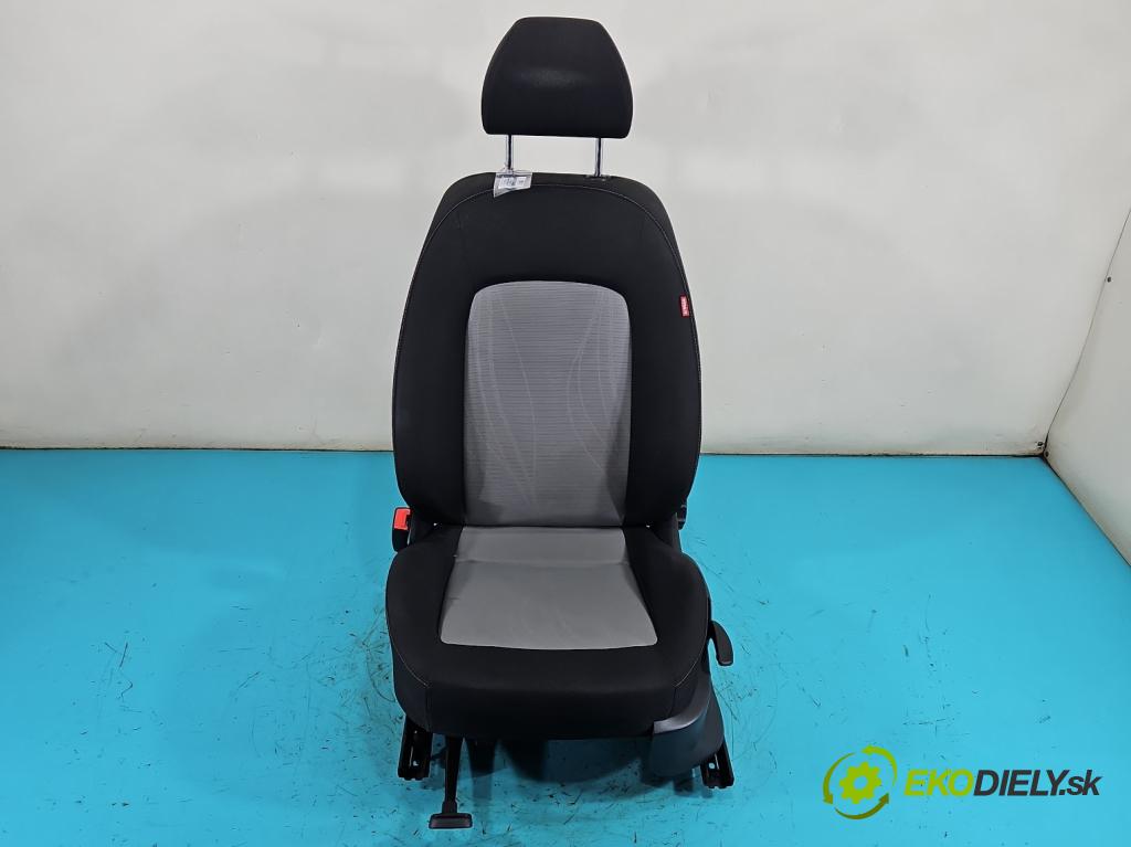 Seat Ibiza IV 6J 2008-2017 1.6 tdi 105 HP manual 77 kW 1598 cm3 5- Sedačka ľavý  (Sedadlo)