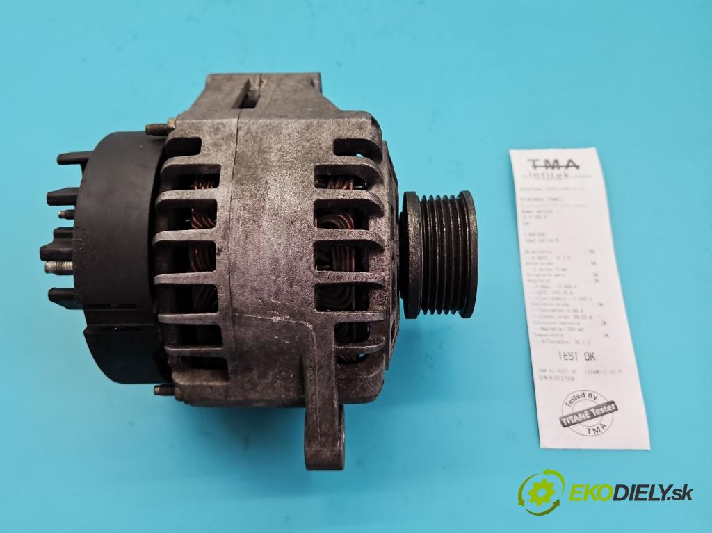 Opel Zafira B 2005-2014 1.9 cdti 120 HP manual 88 kW 1910 cm3 5- Alternator 93169257 (Alternátor)