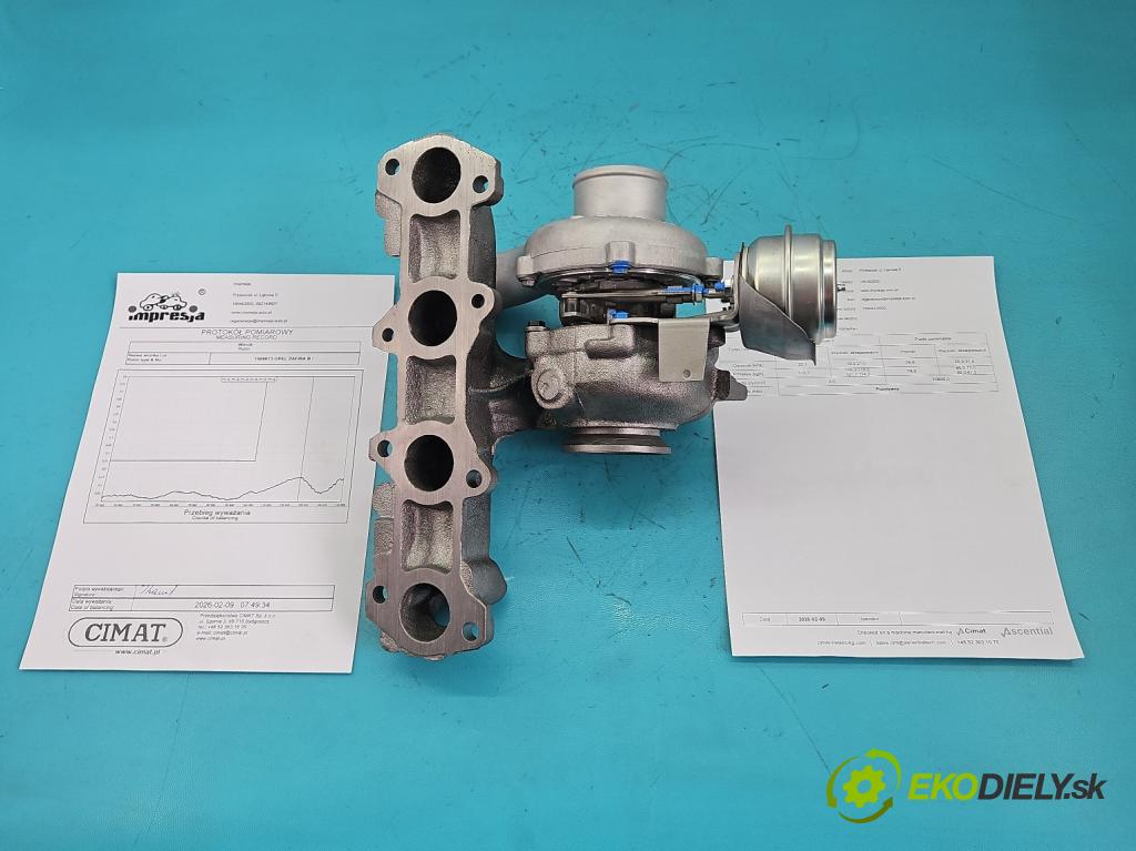 Opel Zafira B 2005-2014 1.9 cdti 120 HP manual 88 kW 1910 cm3 5- turbodúchadlo, turbo repasovaná 755042-3