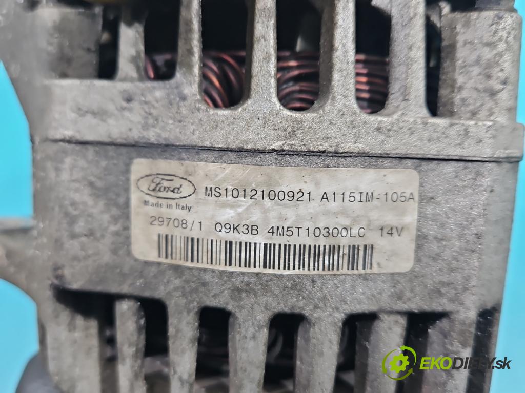 Ford C-Max I 2003-2010 1.8 tdci 116 HP manual 85 kW 1753 cm3 5- Alternator 4M5T10300LC (Alternátor)