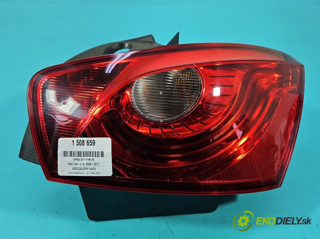 Seat Ibiza IV 6J 2008-2017 1.6 tdi 105 hp manual 77 kW 1598 cm3 5- světlo zadní pravé 6J4945096K (Klika dveří ostatní)
