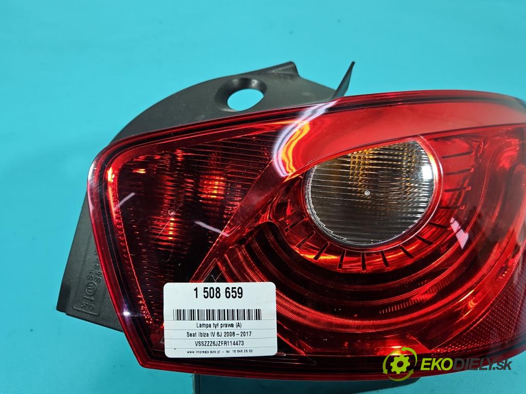Seat Ibiza IV 6J 2008-2017 1.6 tdi 105 hp manual 77 kW 1598 cm3 5- světlo zadní pravé 6J4945096K (Klika dveří ostatní)