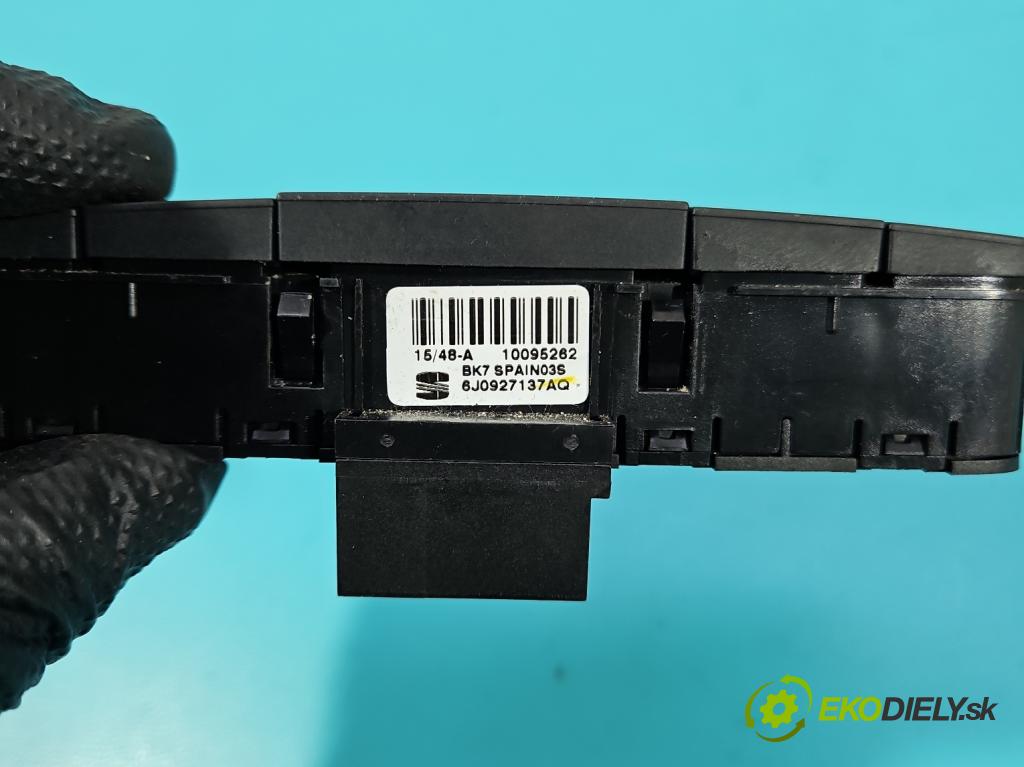 Seat Ibiza IV 6J 2008-2017 1.6 tdi 105 hp manual 77 kW 1598 cm3 5- Přepínač 6J0927137AQ