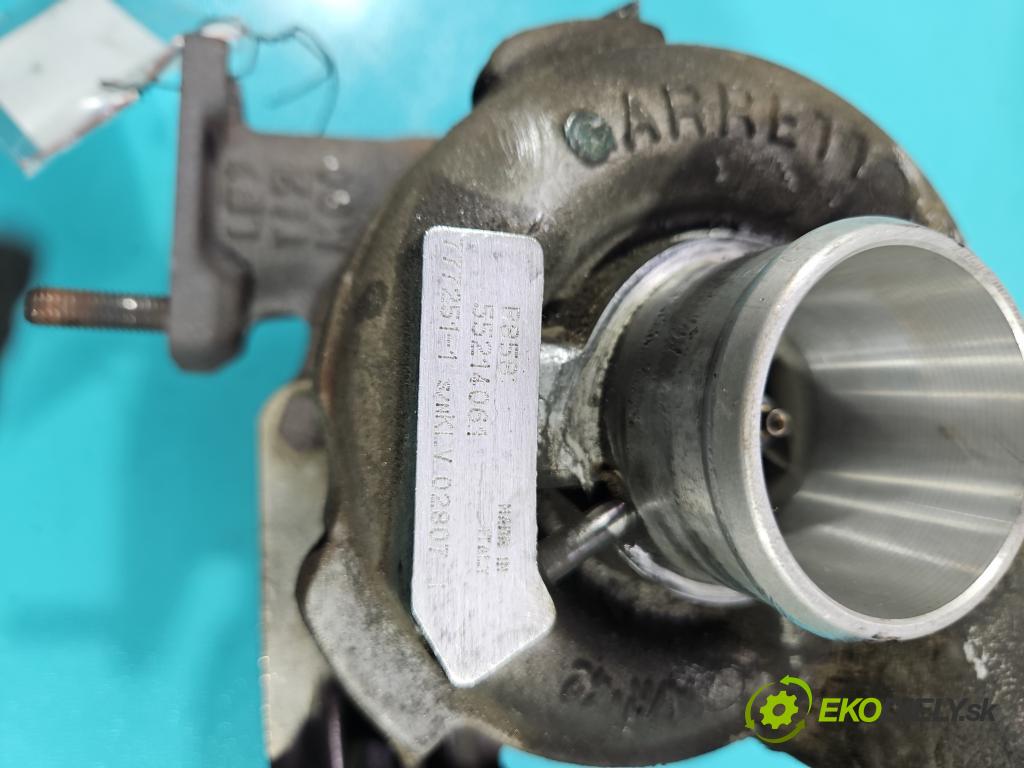 Fiat Bravo II 2007-2014 1.9 jtd 120 HP manual 88 kW 1910 cm3 5- turbodúchadlo, turbo 777251-1 (Turbodúchadlo (kompletné))