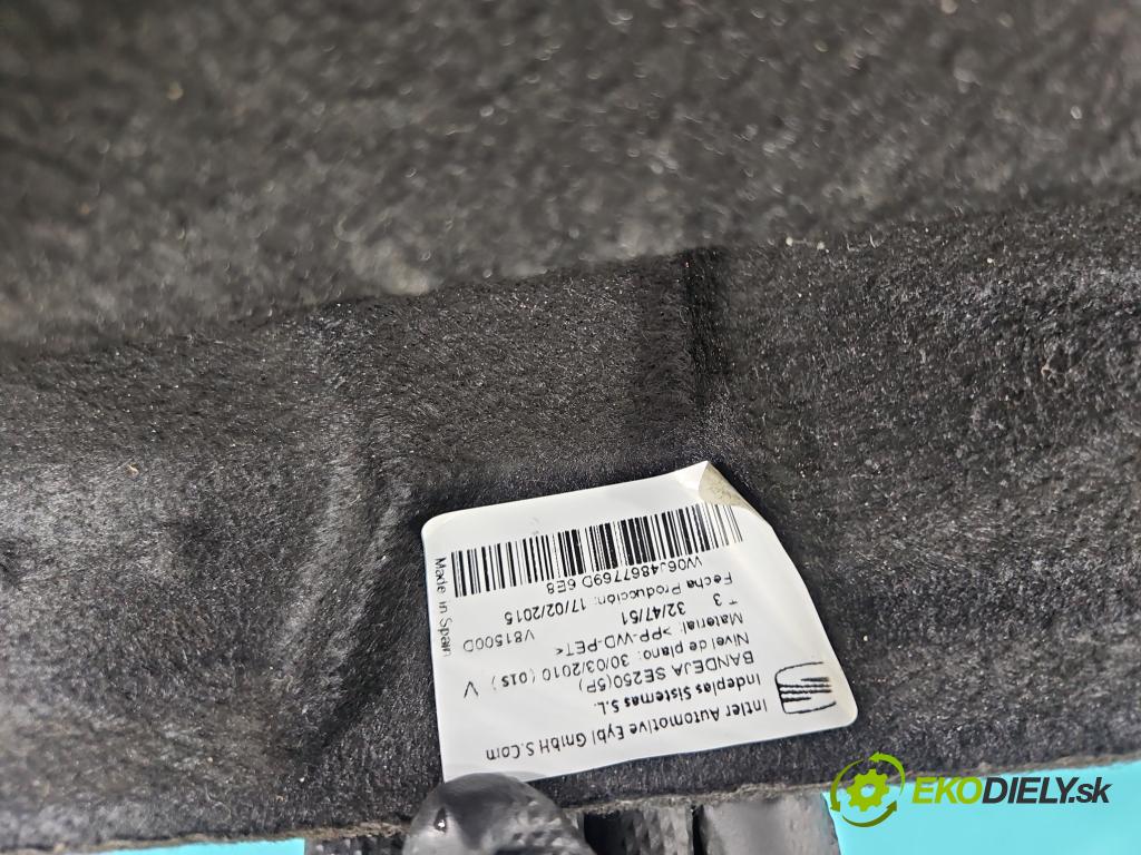 Seat Ibiza IV 6J 2008-2017 1.6 tdi 105 HP manual 77 kW 1598 cm3 5- zadná  (Pláto kufra)