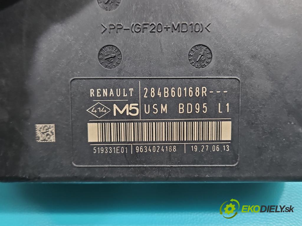Renault Megane III 2008-2016 1.5 dci 110 hp manual 81 kW 1461 cm3 5- skříňka pojistková 284B60168R (Pojistková skříňka)