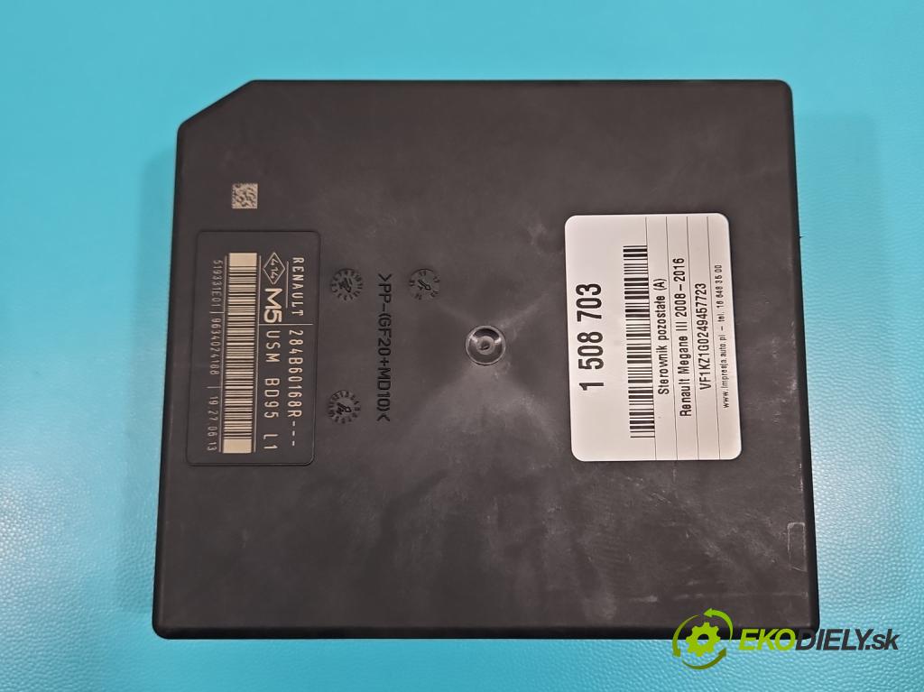 Renault Megane III 2008-2016 1.5 dci 110 hp manual 81 kW 1461 cm3 5- skříňka pojistková 284B60168R (Pojistková skříňka)