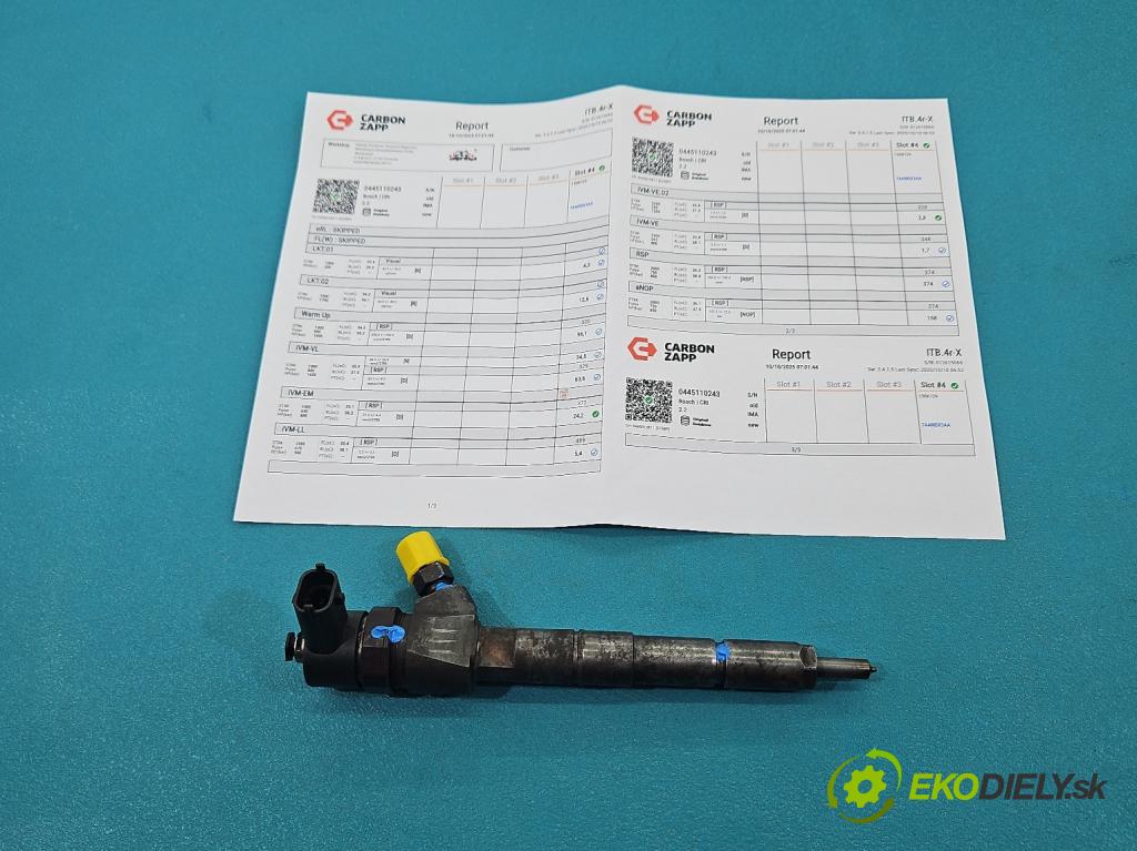 Alfa romeo 159 1.9 jtd 150 HP manual 110 kW 1910 cm3 5- vstrek 0445110243 (Vstrekovač paliva)