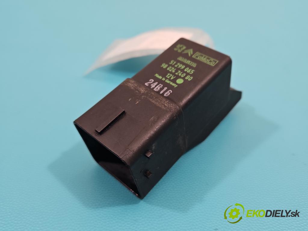 Peugeot Partner II 2008-2018 1.6 hdi 90 HP manual 66 kW 1560 cm3 5- Relé: svíčky: zařicích: 9802424080 (Relé)