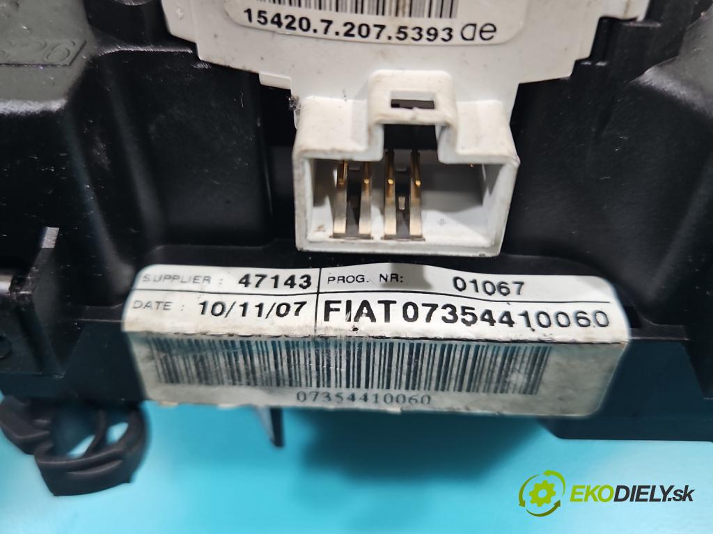Fiat Bravo II 2007-2014 1.9 jtd 120 HP manual 88 kW 1910 cm3 5- prepínač komplex: 07354410060 (Prepínacie páčky pod volantom)