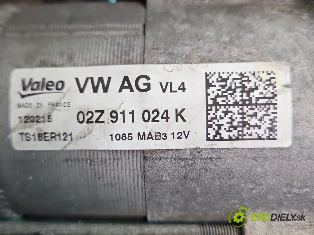 Seat Ibiza IV 6J 2008-2017 1.6 tdi 105 HP manual 77 kW 1598 cm3 5- štartér 02Z911024K (Štartér)
