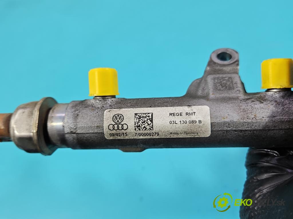 Seat Ibiza IV 6J 2008-2017 1.6 tdi 105 HP manual 77 kW 1598 cm3 5- lišta vstrekovacia 03L130089B (Vstrekovacia lišta)