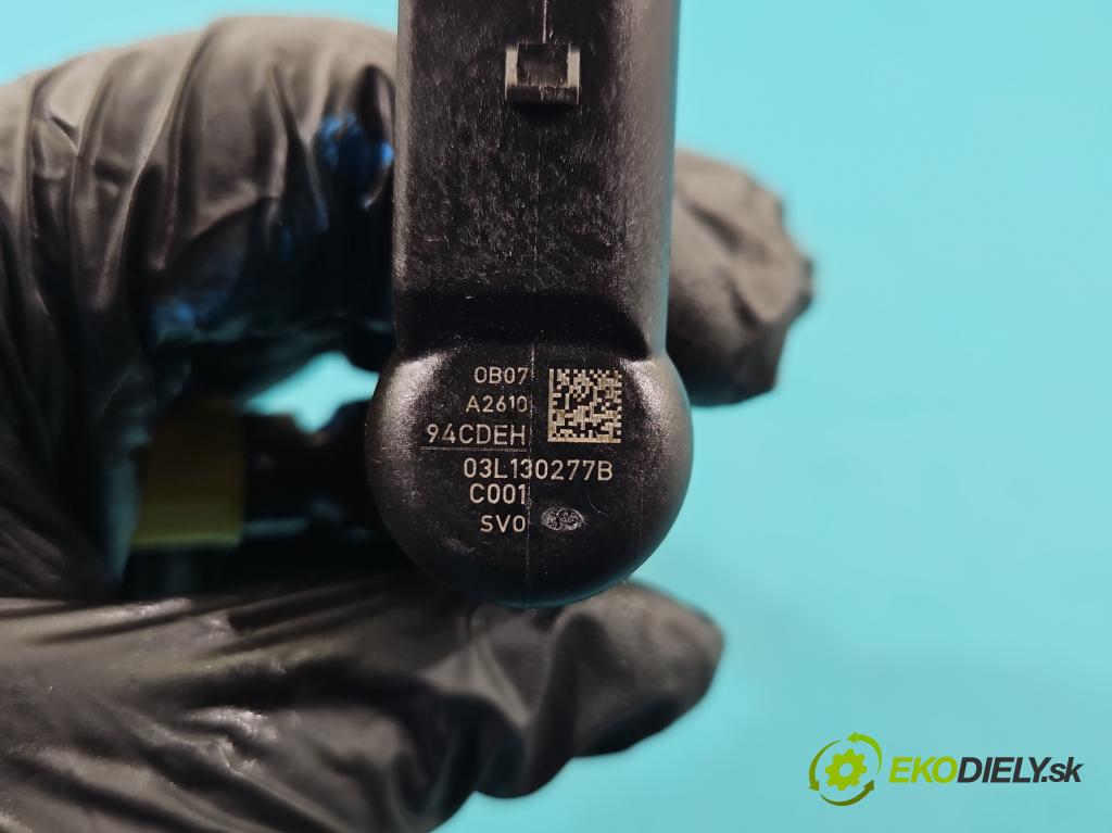 Seat Ibiza IV 6J 2008-2017 1.6 tdi 105 HP manual 77 kW 1598 cm3 5- vstrek 03L130277B (Vstrekovač paliva)