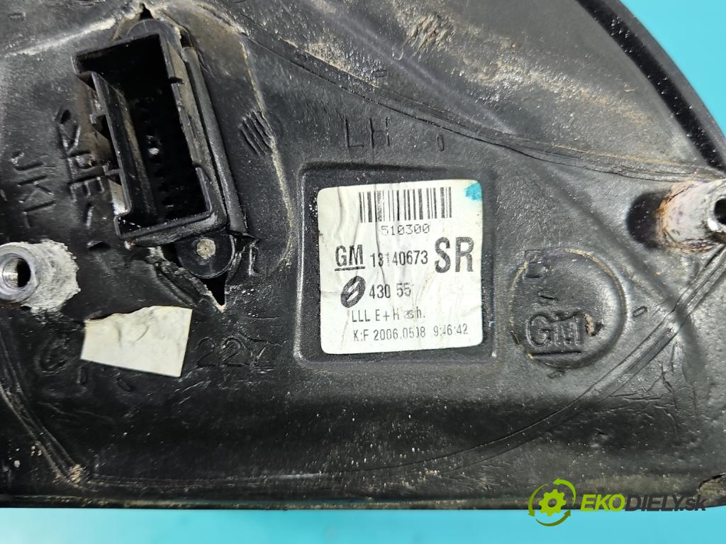 Opel Astra III 2004-2014 1.8 16V 125 HP manual 92 kW 1796 cm3 3- zrkadlo ľavé 13140673 (Kľučka dverí ostatné)