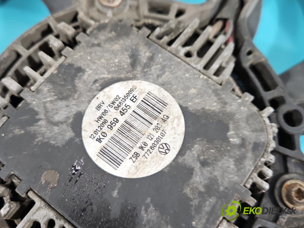 Skoda Octavia II 2004-2013 1.9 tdi 105 hp manual 77 kW 1896 cm3 5- ventilátor chladič 1K0959455EF