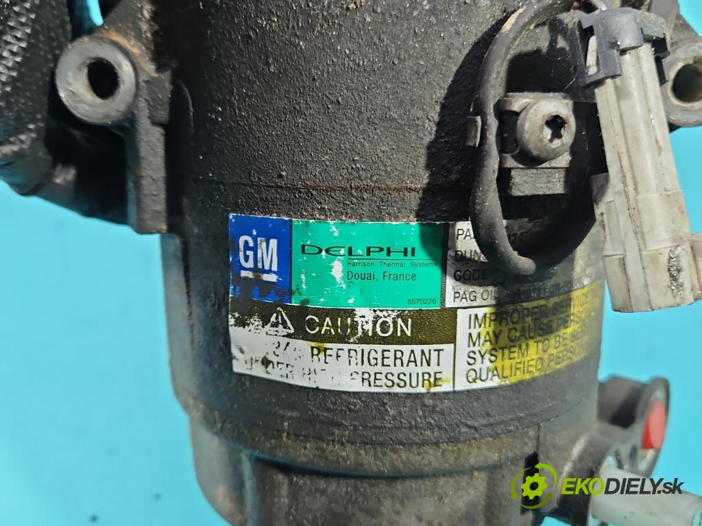 Opel Astra III 2004-2014 1.8 16V 125 HP manual 92 kW 1796 cm3 3- Kompresor: klimatizácie 13124749 (Kompresor klimatizácie)
