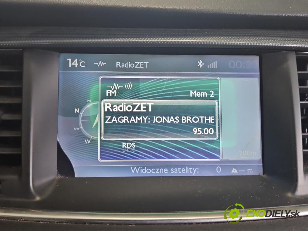 Peugeot 508 I 2010-2018 1.6 hdi 111KM manual 82 kW 1560 cm3 4- Zobrazit: 9666280780 (Prístrojová doska)