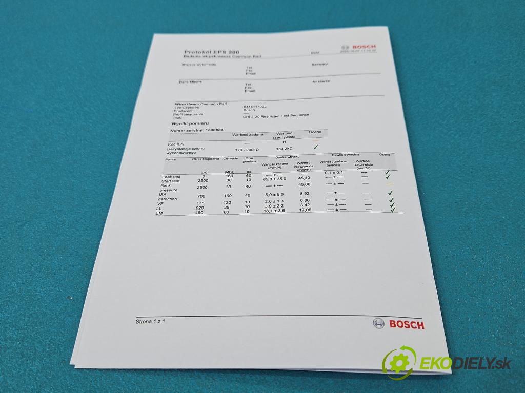 Audi A6 C7 2011-2018 3.0 tdi 204 HP automatic 150 kW 2967 cm3 4- vstrek 059130277CD (Vstrekovač paliva)