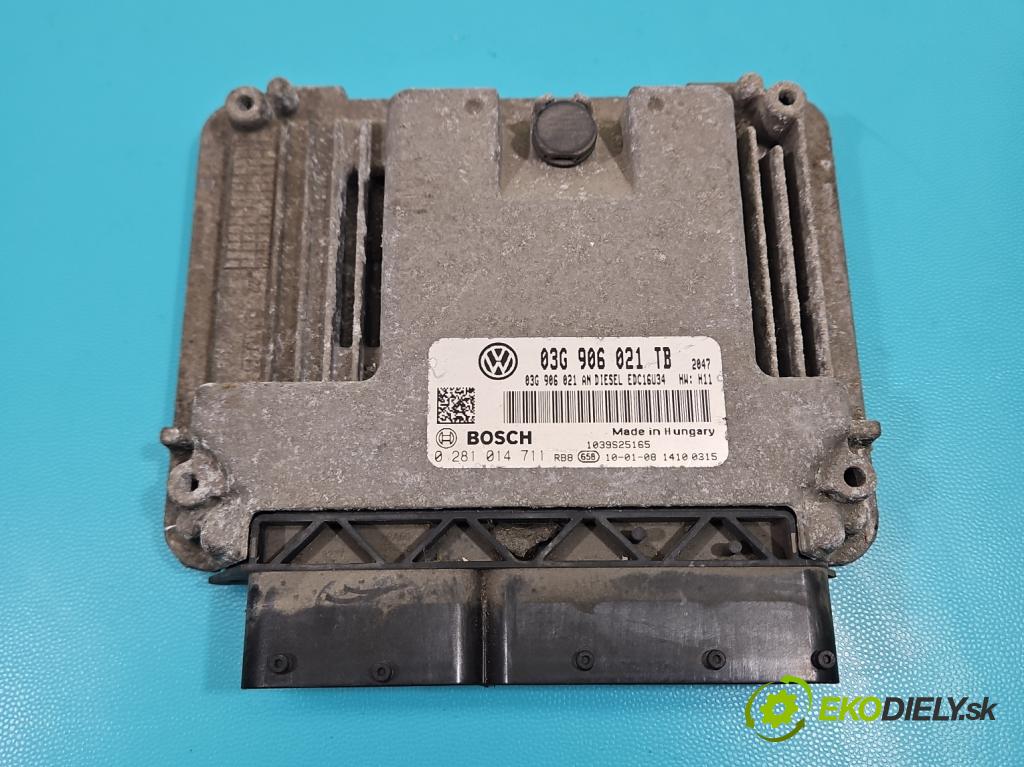 Skoda Octavia II 2004-2013 1.9 tdi 105 HP manual 77 kW 1896 cm3 5- riadiaca jednotka motora 03G906021TB