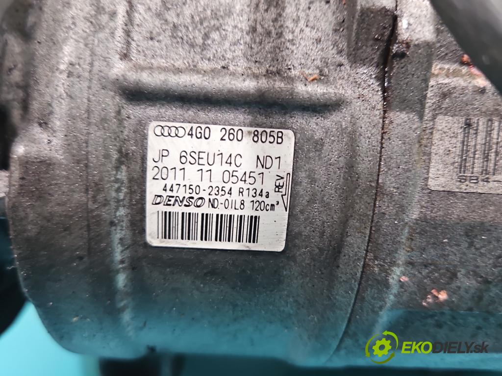 Audi A6 C7 2011-2018 3.0 tdi 204 HP automatic 150 kW 2967 cm3 4- Kompresor: klimatizácie 4G0260805B (Kompresor klimatizácie)