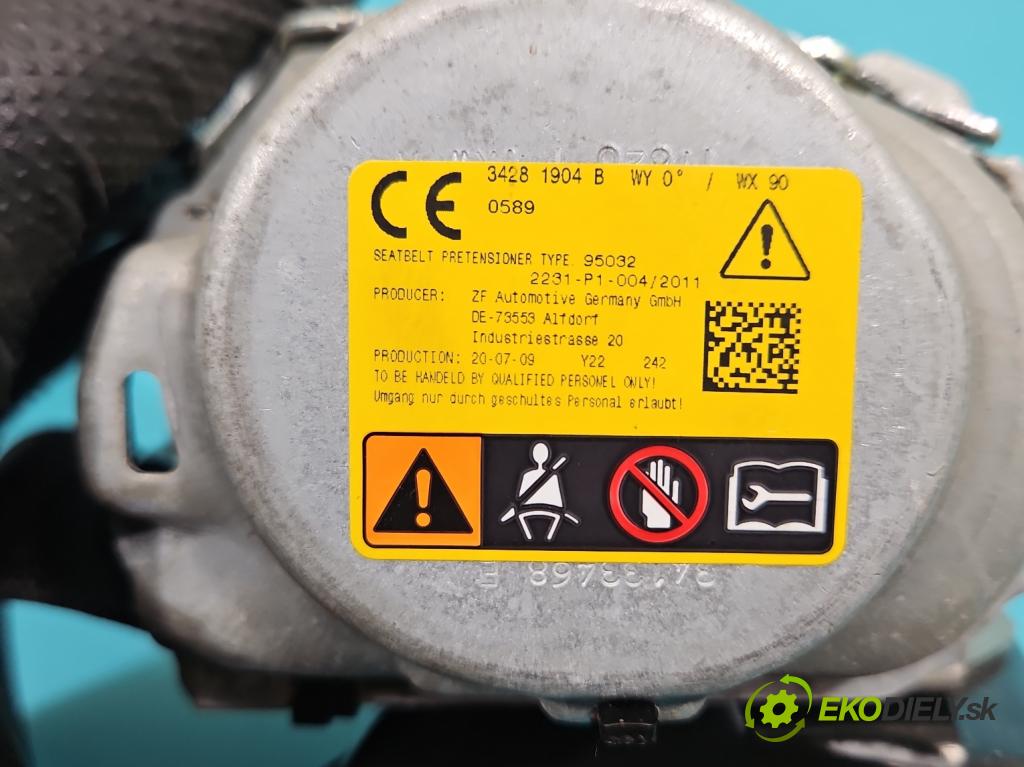 Opel Astra V  2015-2022 1.5 cdti 105 HP manual 77 kW 1496 cm3 5- pas bezpečnosť: zadné ľavý 39201586