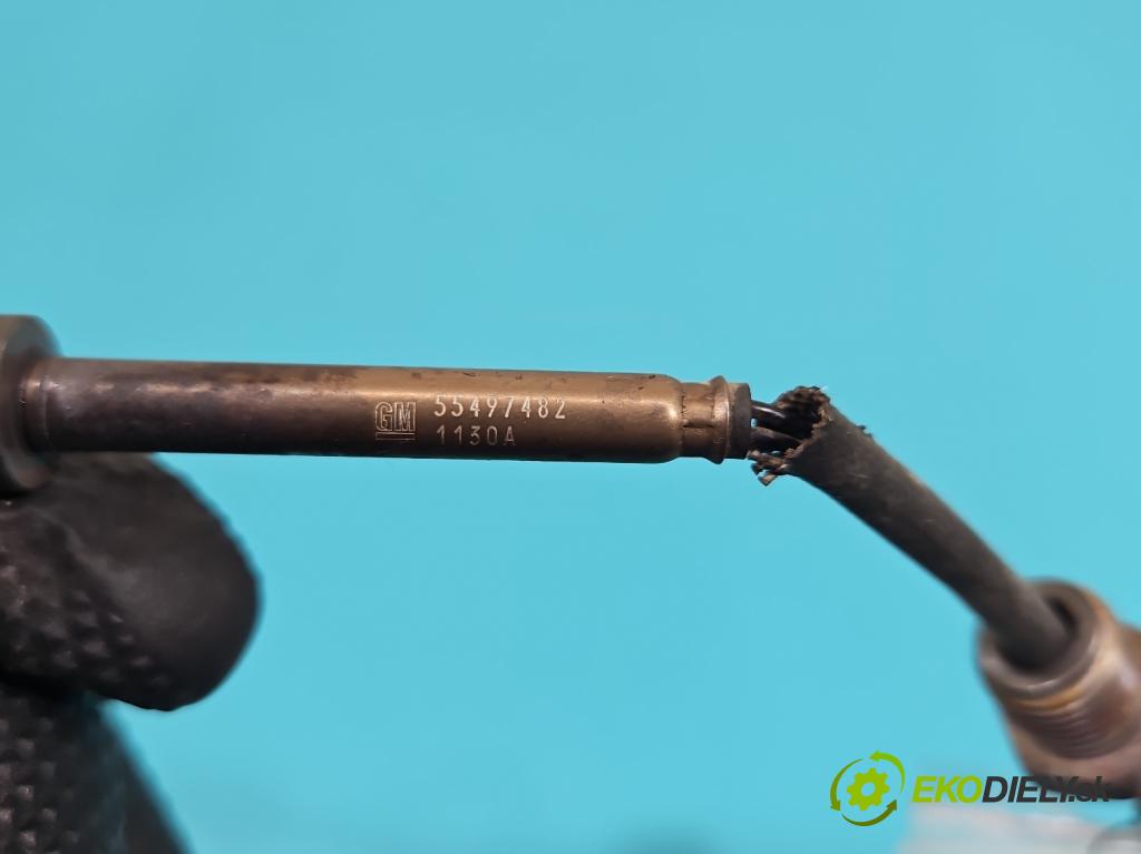 Opel Astra V  2015-2022 1.5 cdti 105 HP manual 77 kW 1496 cm3 5- snímač teploty: výfukové 55497482 (Snímač)