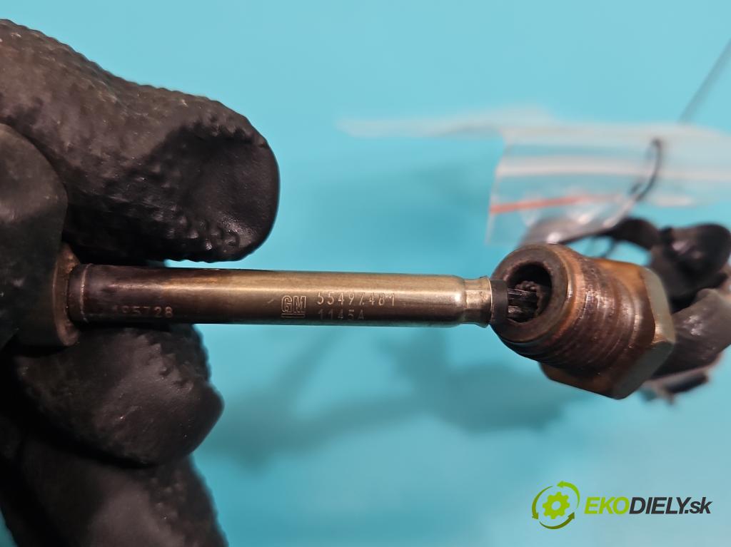 Opel Astra V  2015-2022 1.5 cdti 105 HP manual 77 kW 1496 cm3 5- snímač teploty: výfukové 55497481 (Snímač)