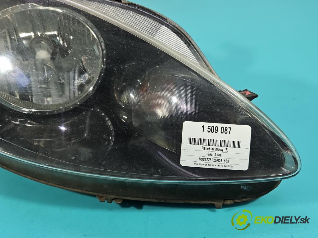 Seat Altea 2.0 tdi 140 HP automatic 103 kW 1968 cm3 5- Reflektor: pravý  (Svetlo predné pravé)