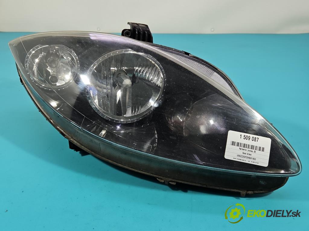 Seat Altea 2.0 tdi 140 HP automatic 103 kW 1968 cm3 5- Reflektor: pravý  (Svetlo predné pravé)