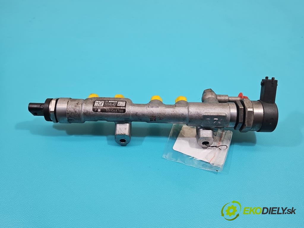 Opel Astra V  2015-2022 1.5 cdti 105 HP manual 77 kW 1496 cm3 5- lišta vstrekovacia 0445213035 (Vstrekovacia lišta)