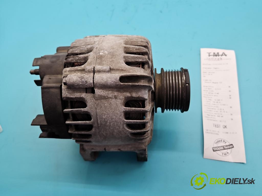 Renault Megane III 2008-2016 1.5 dci 110 HP manual 81 kW 1461 cm3 5- Alternator 231000027R (Alternátor)