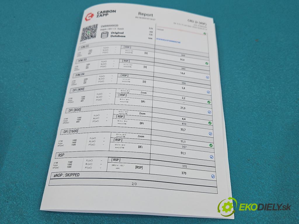 Mercedes E W212 2009-2016 2.2 CDI 136hp automatic 100 kW 2143 cm3 5- vstřikovač EMBR00002D (Vstřikovač paliva)