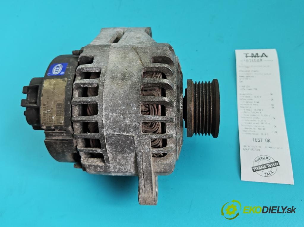 Alfa romeo 159 1.9 jtd 150 HP manual 110 kW 1910 cm3 5- Alternator  (Alternátor)