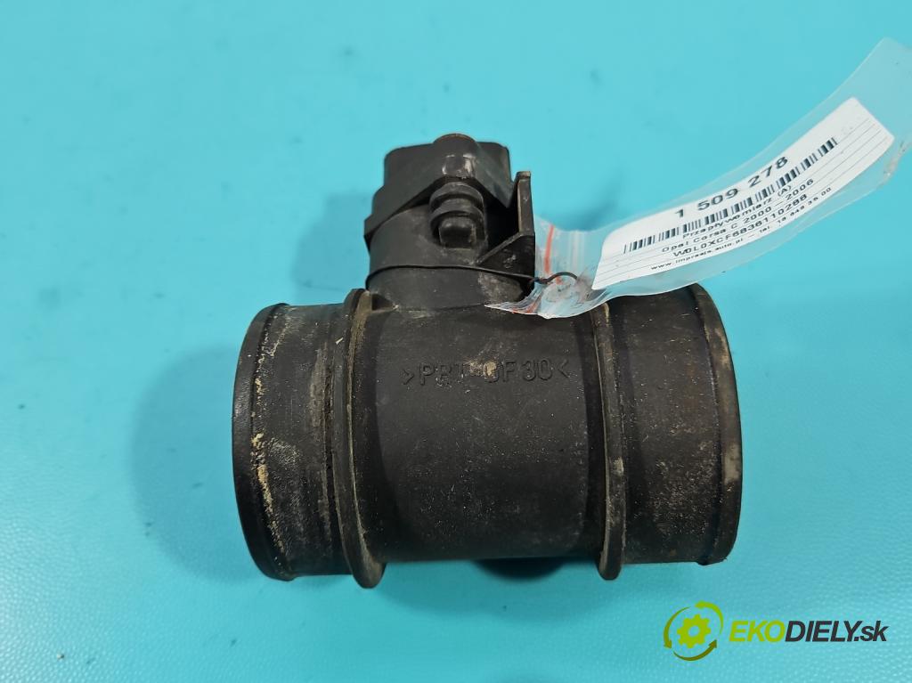 Opel Corsa C 2000-2006 1.0 12v 58 HP manual 43 kW 973 cm3 5- průtokoměr: 0280218031 (Váha vzduchu)