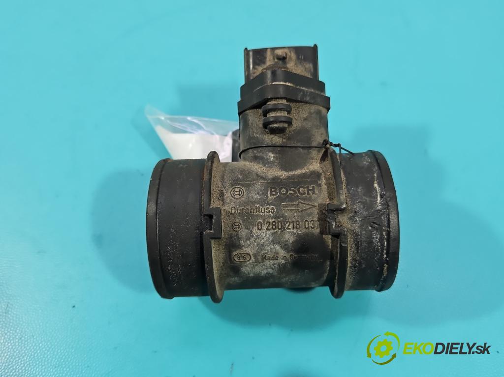 Opel Corsa C 2000-2006 1.0 12v 58 HP manual 43 kW 973 cm3 5- průtokoměr: 0280218031 (Váha vzduchu)