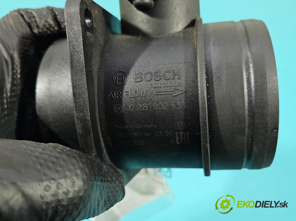 Vw Golf IV 1997-2003 1.9 tdi 101 HP manual 74 kW 1896 cm3 5- průtokoměr: 0281002531 (Váha vzduchu)