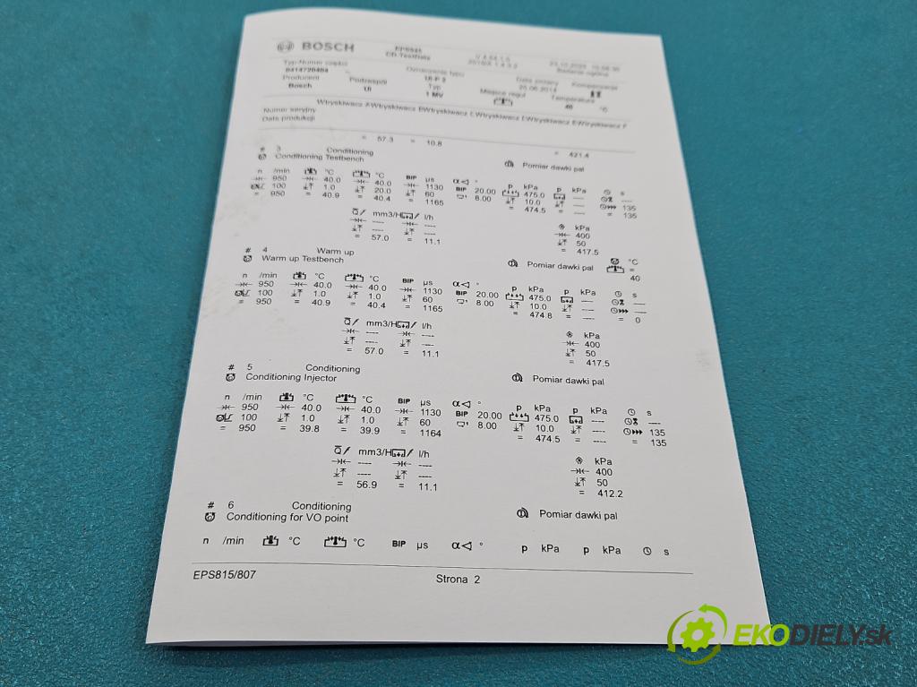 Seat Altea 2.0 tdi 140 HP automatic 103 kW 1968 cm3 5- vstrekovacie čerpadlo 0414720404 (Vstrekovač paliva)