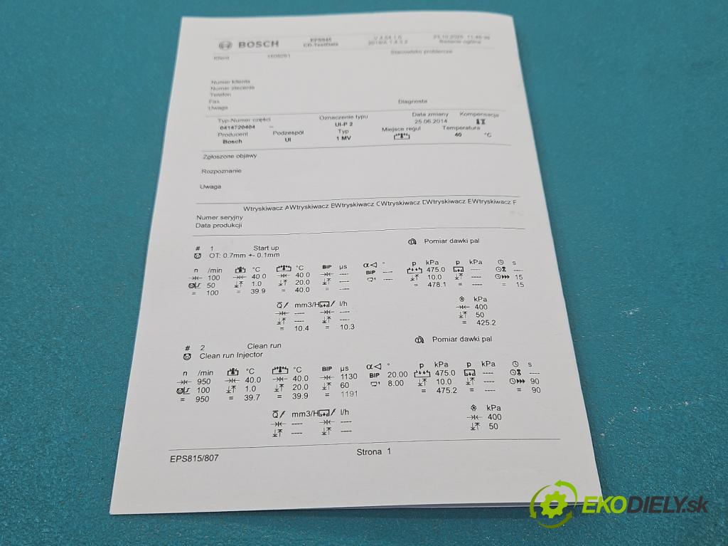 Seat Altea 2.0 tdi 140 HP automatic 103 kW 1968 cm3 5- vstrekovacie čerpadlo 0414720404 (Vstrekovač paliva)