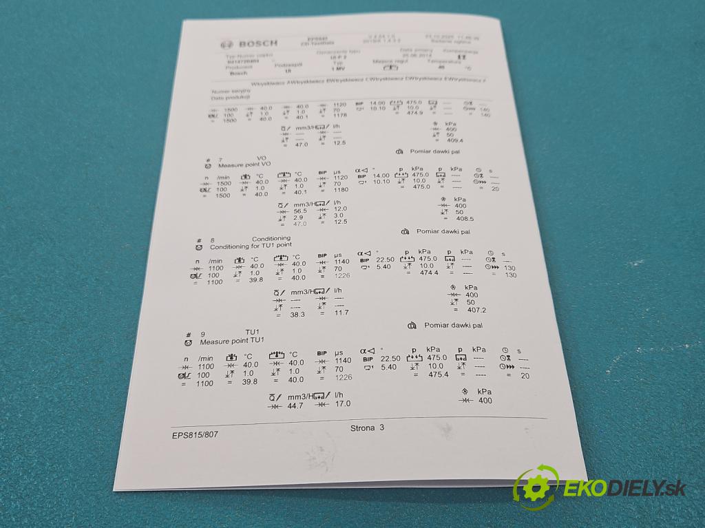 Seat Altea 2.0 tdi 140 HP automatic 103 kW 1968 cm3 5- vstrekovacie čerpadlo 0414720404 (Vstrekovač paliva)