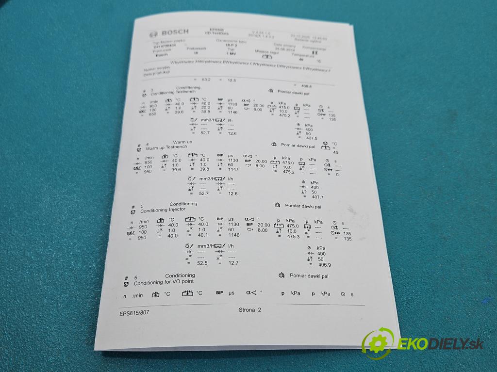 Seat Altea 2.0 tdi 140 HP automatic 103 kW 1968 cm3 5- vstrekovacie čerpadlo 0414720404 (Vstrekovač paliva)