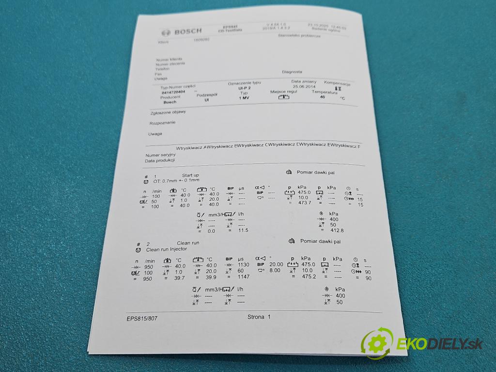 Seat Altea 2.0 tdi 140 HP automatic 103 kW 1968 cm3 5- vstrekovacie čerpadlo 0414720404 (Vstrekovač paliva)