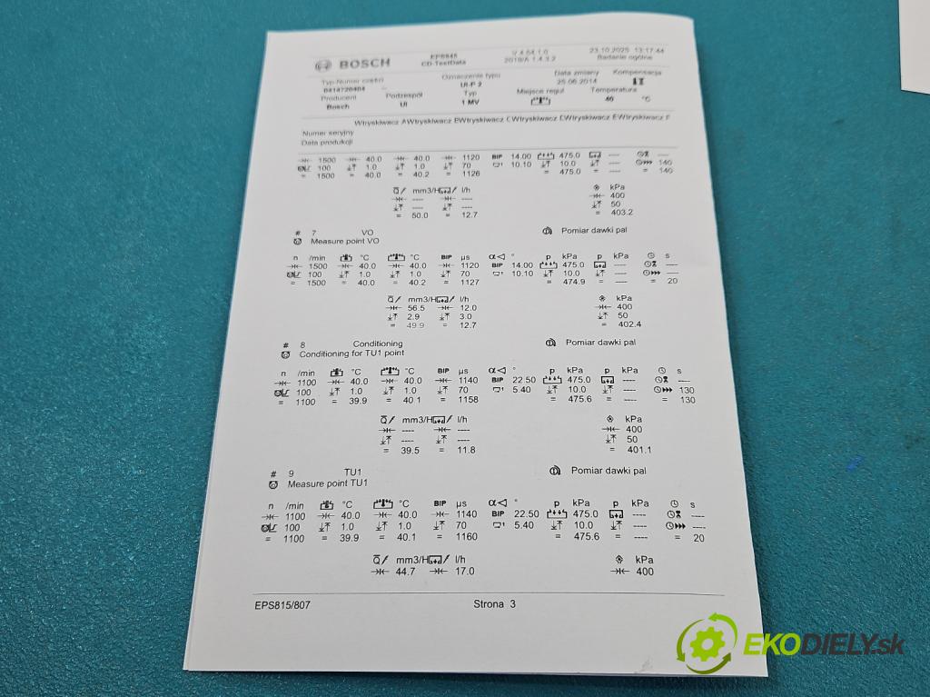 Seat Altea 2.0 tdi 140 HP automatic 103 kW 1968 cm3 5- vstrekovacie čerpadlo 0414720404 (Vstrekovač paliva)