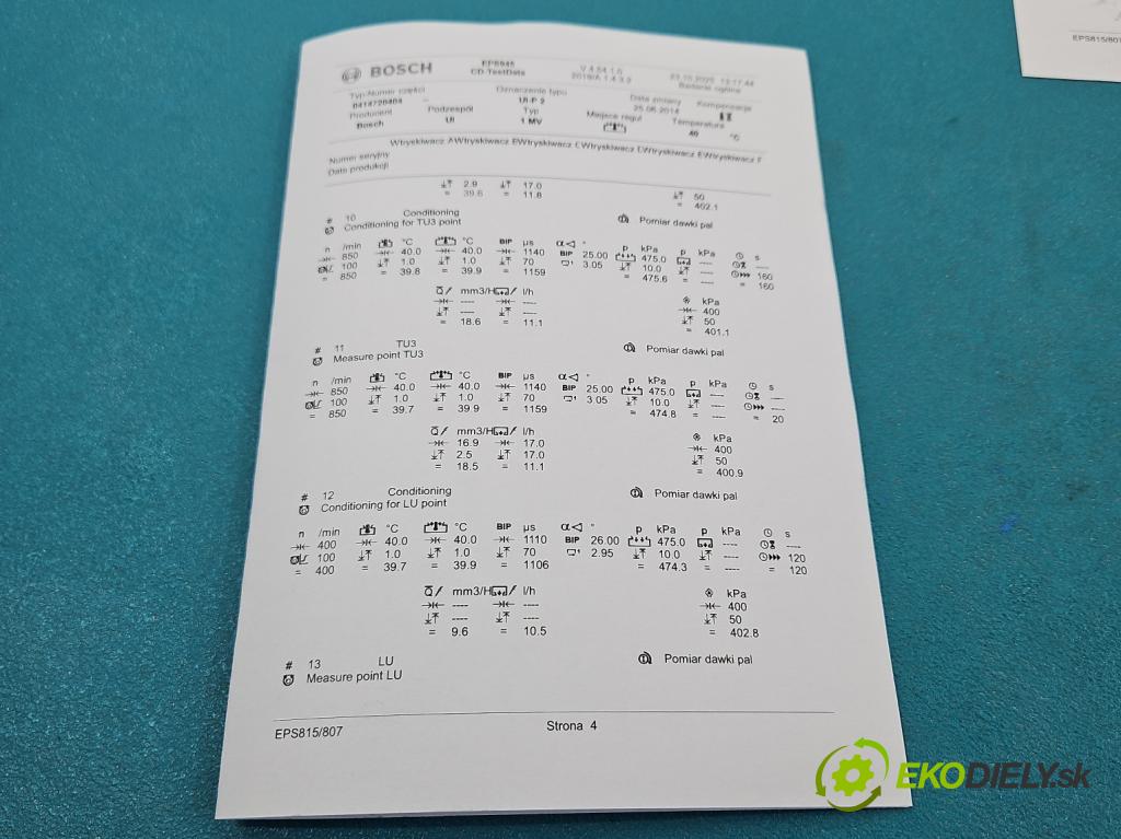 Seat Altea 2.0 tdi 140 HP automatic 103 kW 1968 cm3 5- vstrekovacie čerpadlo 0414720404 (Vstrekovač paliva)