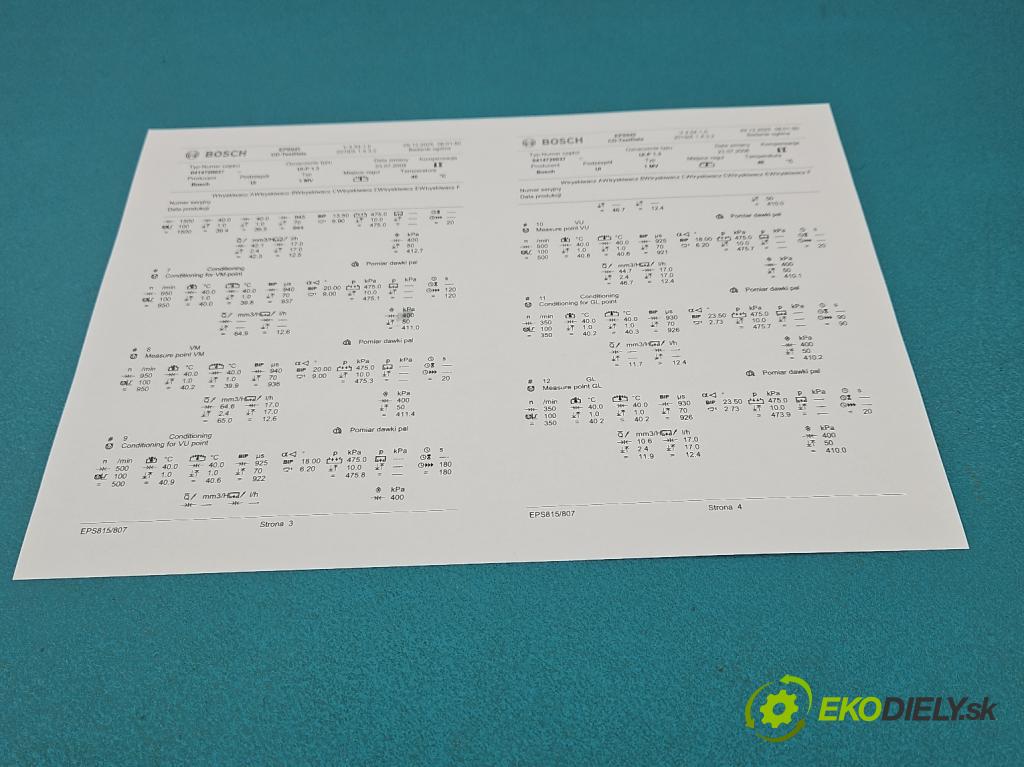 Vw Golf IV 1997-2003 1.9 tdi 101 HP manual 74 kW 1896 cm3 5- vstrekovacie čerpadlo 0414720037 (Vstrekovač paliva)