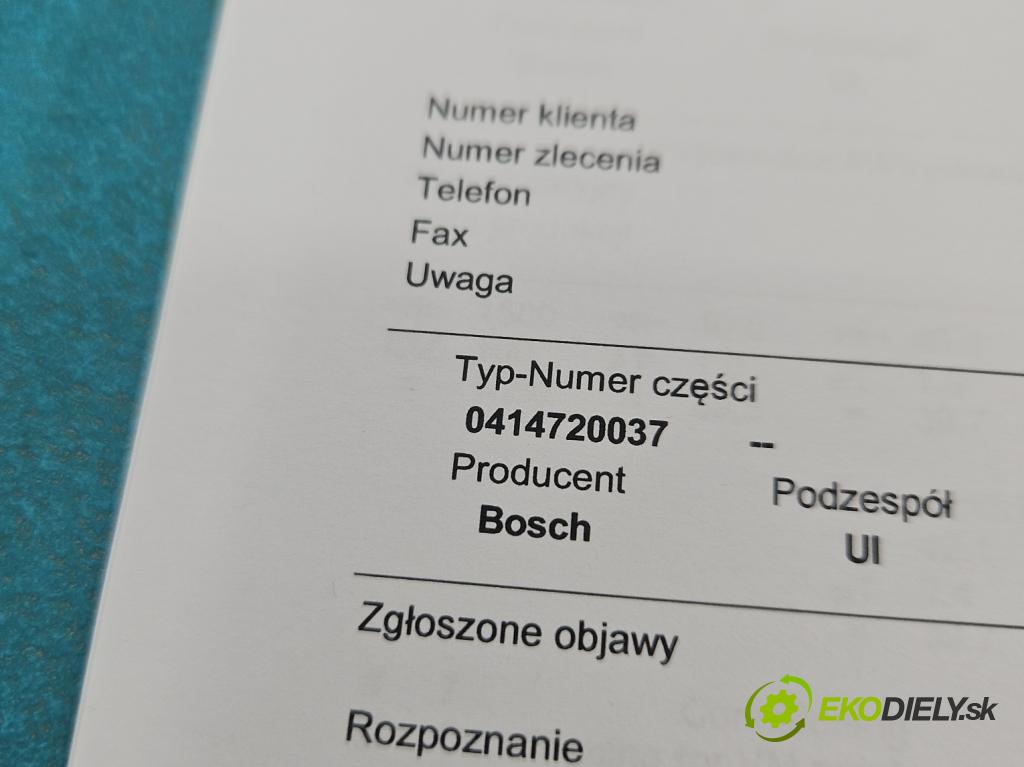 Vw Golf IV 1997-2003 1.9 tdi 101 HP manual 74 kW 1896 cm3 5- vstrekovacie čerpadlo 0414720037 (Vstrekovač paliva)