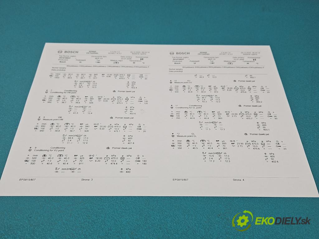 Vw Golf IV 1997-2003 1.9 tdi 101 HP manual 74 kW 1896 cm3 5- vstrekovacie čerpadlo 0414720037 (Vstrekovač paliva)