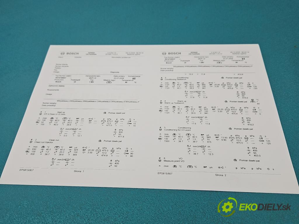 Vw Golf IV 1997-2003 1.9 tdi 101 HP manual 74 kW 1896 cm3 5- vstrekovacie čerpadlo 0414720037 (Vstrekovač paliva)
