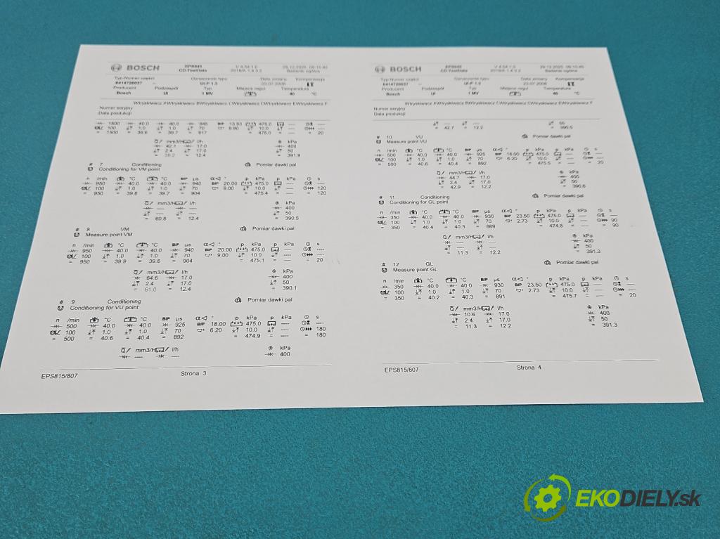 Vw Golf IV 1997-2003 1.9 tdi 101 HP manual 74 kW 1896 cm3 5- vstrekovacie čerpadlo 0414720037 (Vstrekovač paliva)
