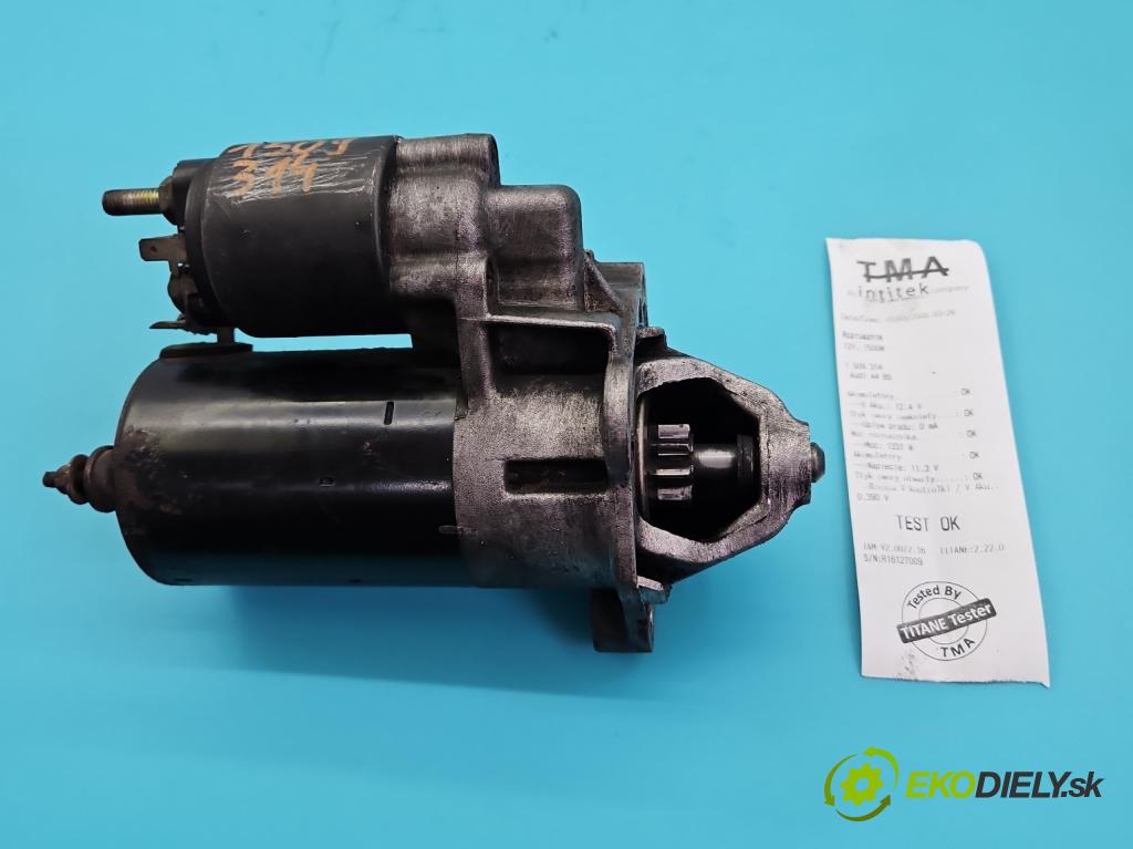 Audi A4 B5 1994-2001 1.6 8V 101 HP manual 74 kW 1595 cm3 4- štartér  (Štartér)