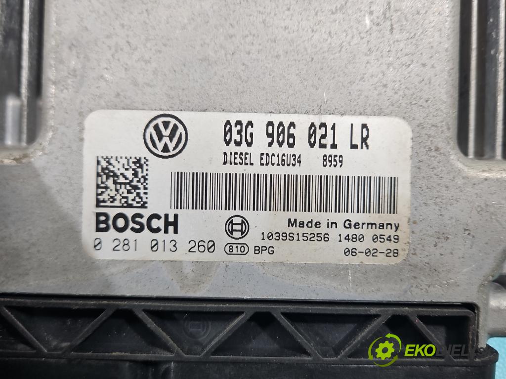 Vw Passat B6 2005-2010 1.9 tdi 105 HP manual 77 kW 1896 cm3 5- riadiaca jednotka motora 03G906021LR